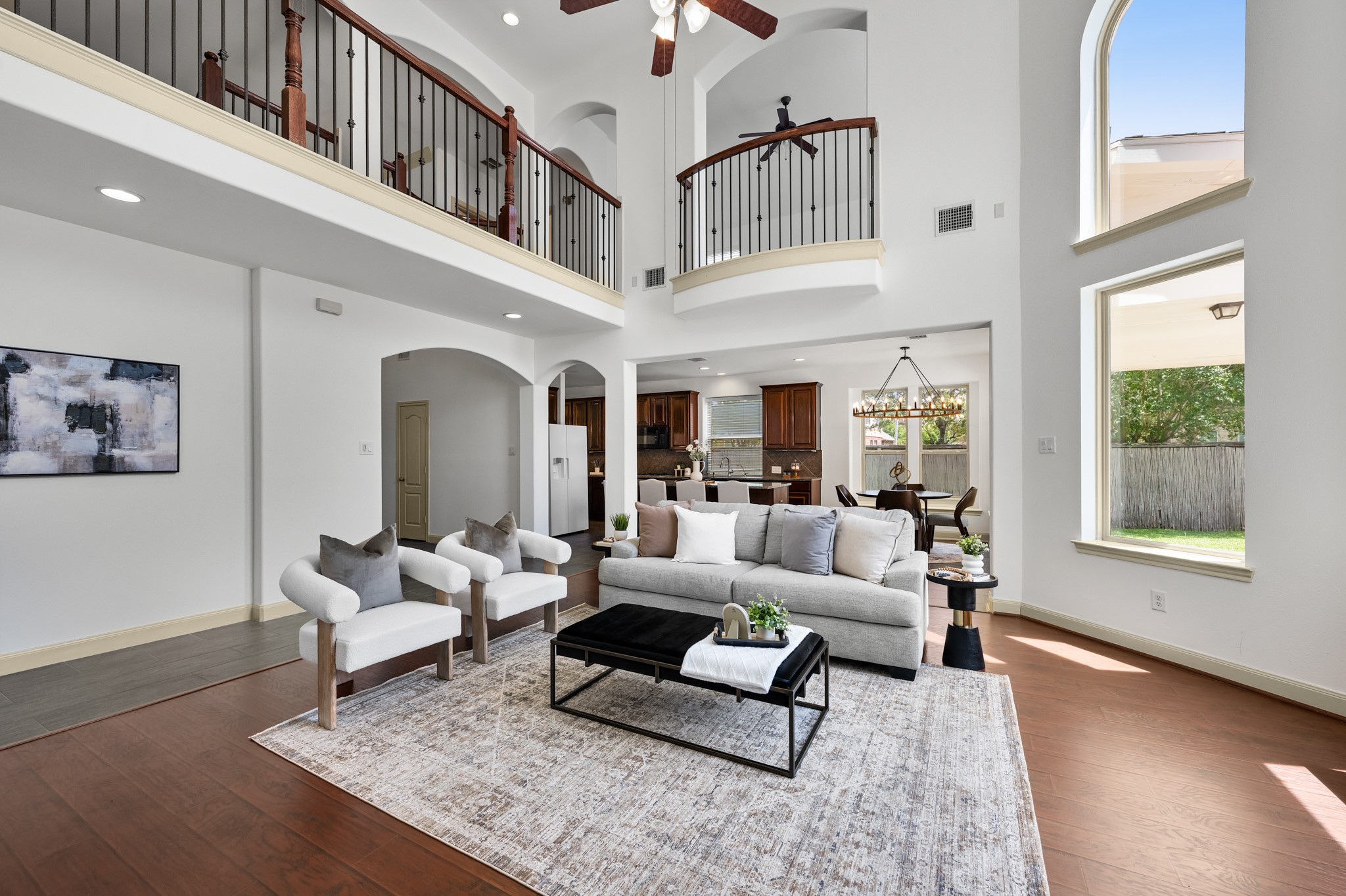 4603 Red Hawk Court Sugar Land, TX 77479 - Photo 12 of 50 a living room with furniture and a large window