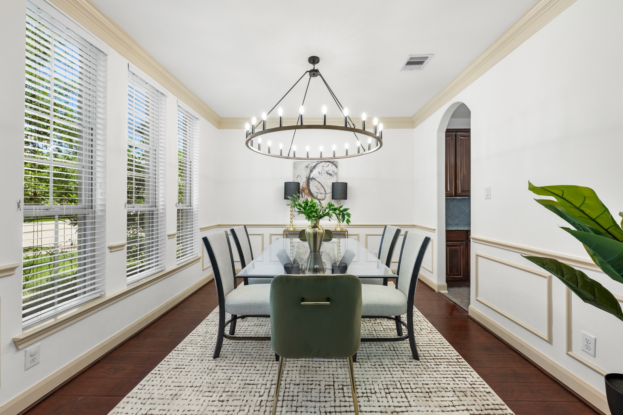 4603 Red Hawk Court Sugar Land, TX 77479 - Photo 6 of 50 a view of a dining room with furniture window and wooden floor