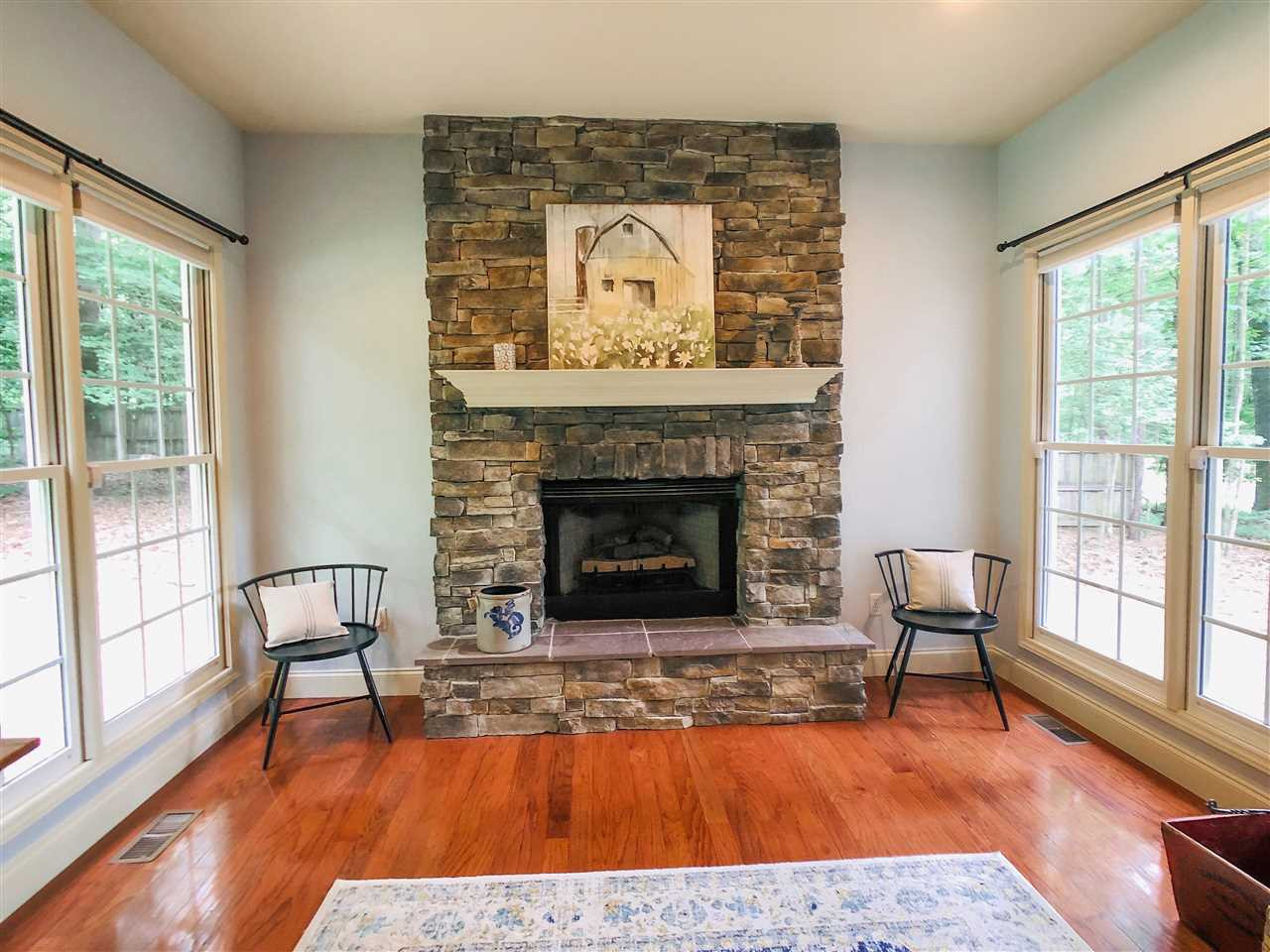 6901 Pinnacle Ridge Road Raleigh, NC 27603 - Photo 7 of 25 Stone Fireplace