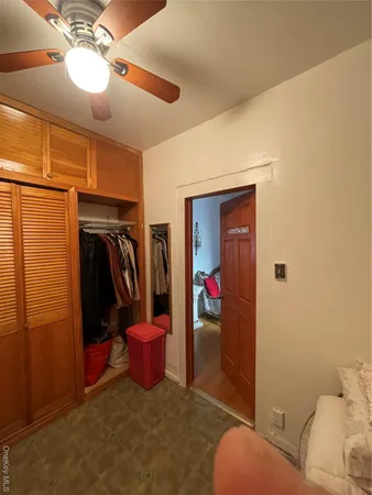 a view of a walk in closet
