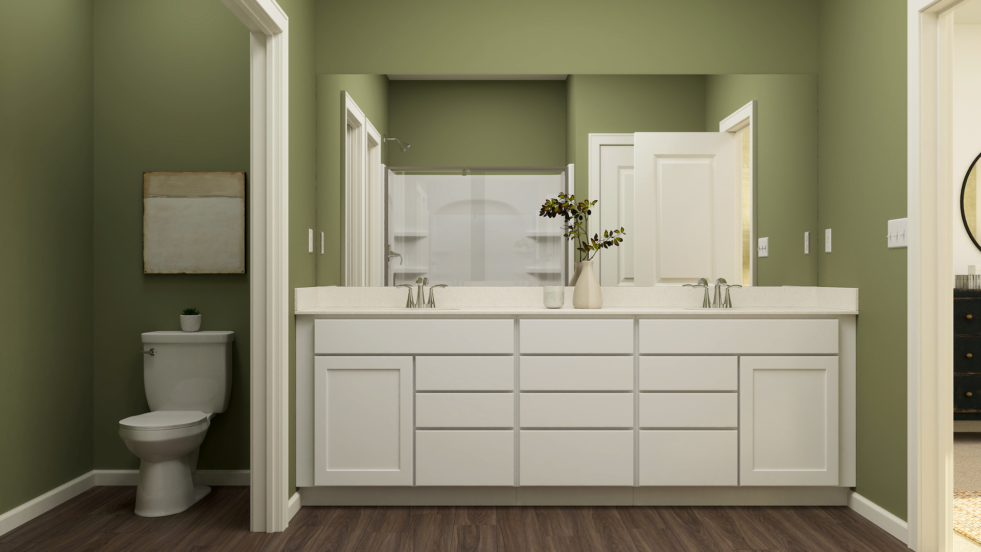 110 Newburgh Lane Algonquin, IL 60102 - Photo 12 of 24 a bathroom with a sink mirror vanity and toilet