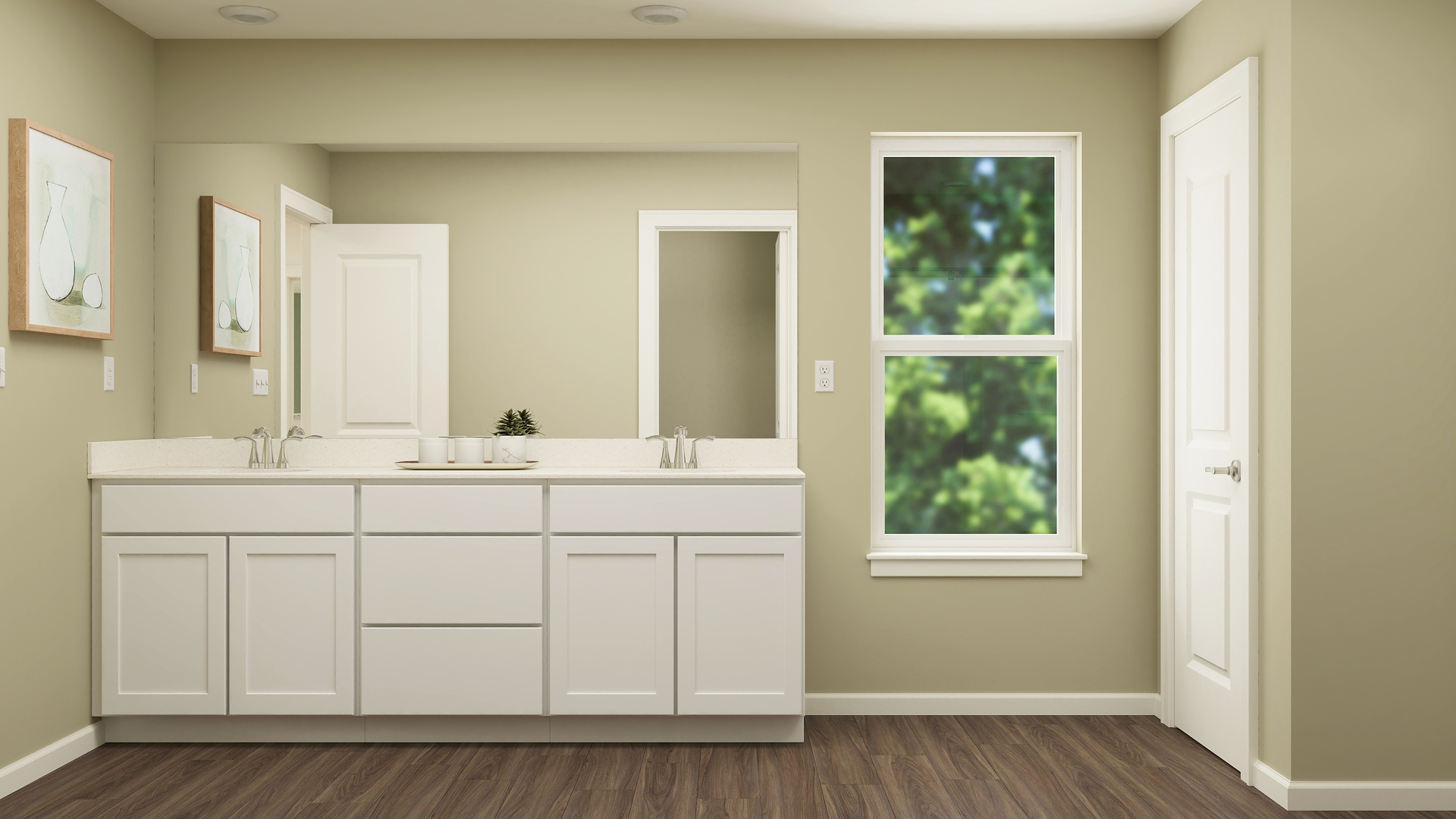 110 Newburgh Lane Algonquin, IL 60102 - Photo 22 of 24 a bathroom with 2 sink and a mirror
