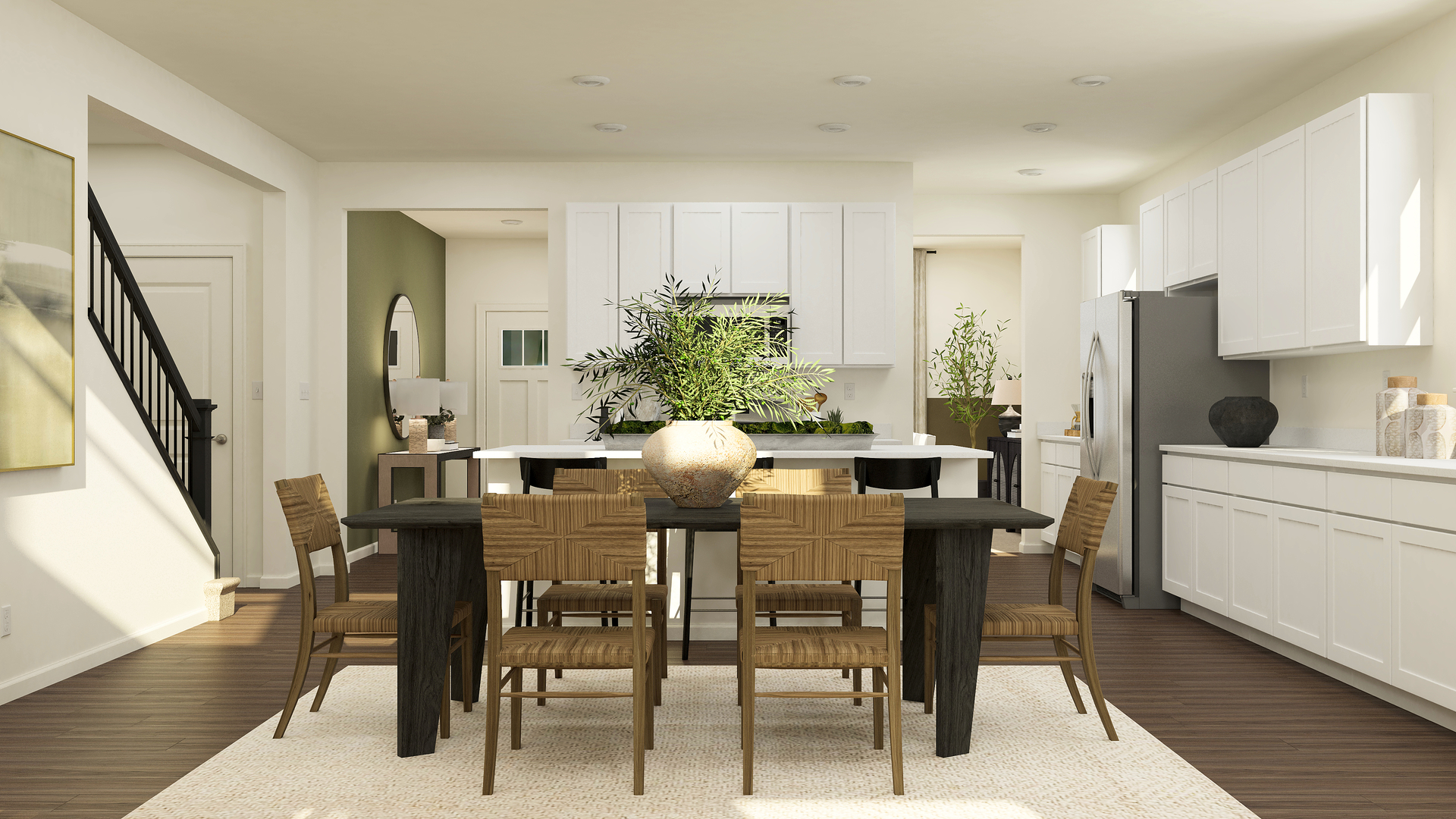 110 Newburgh Lane Algonquin, IL 60102 - Photo 7 of 24 a view of a dining room with furniture and a potted plant
