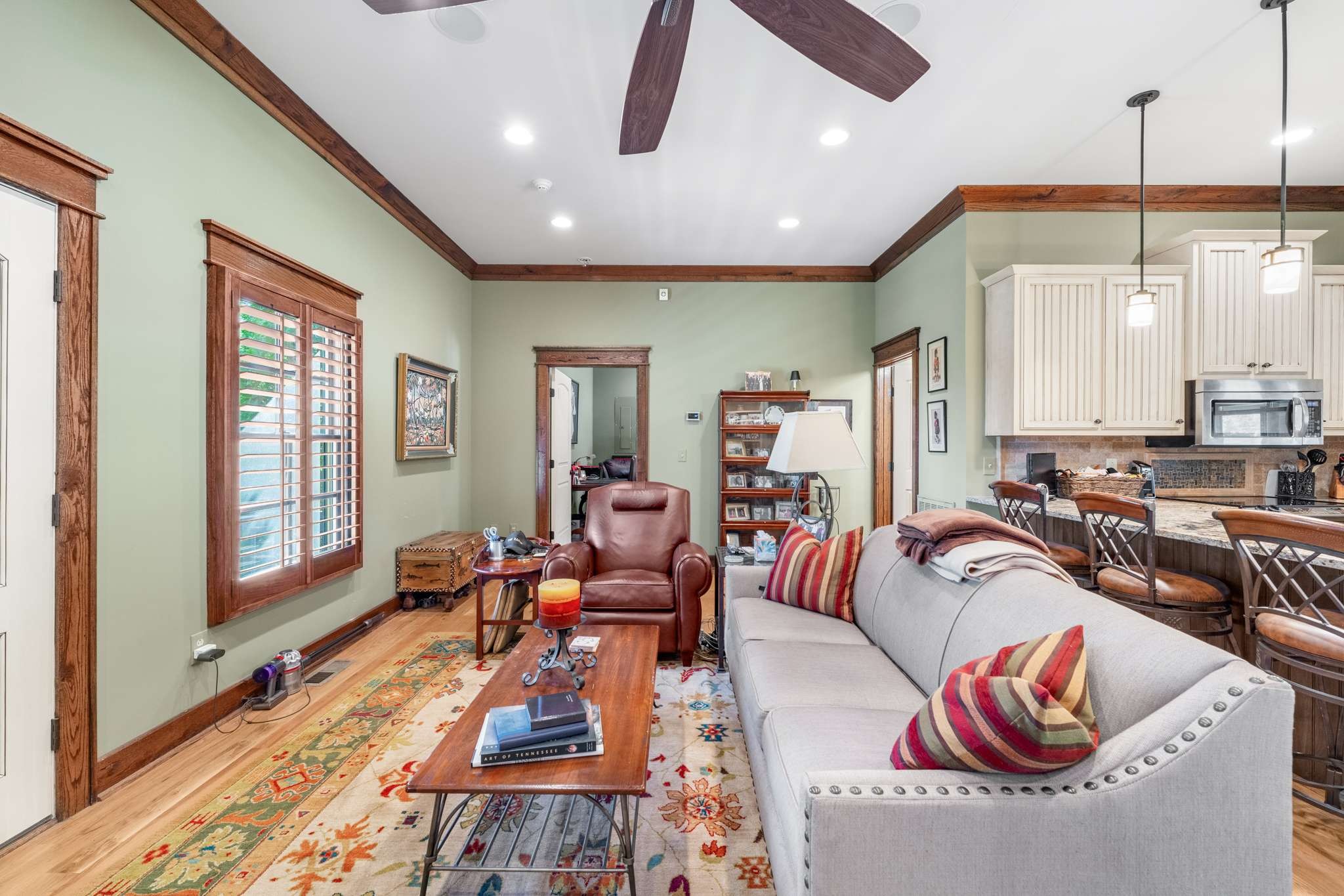 1257 Harris Hollow Road Charlotte, TN 37036 - Photo 15 of 53 a living room with furniture kitchen view and a large window