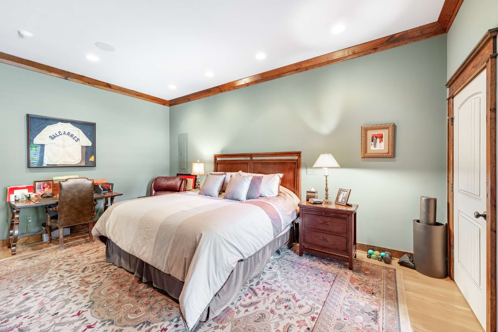 1257 Harris Hollow Road Charlotte, TN 37036 - Photo 21 of 53 a bedroom with bed and a painting on the wall