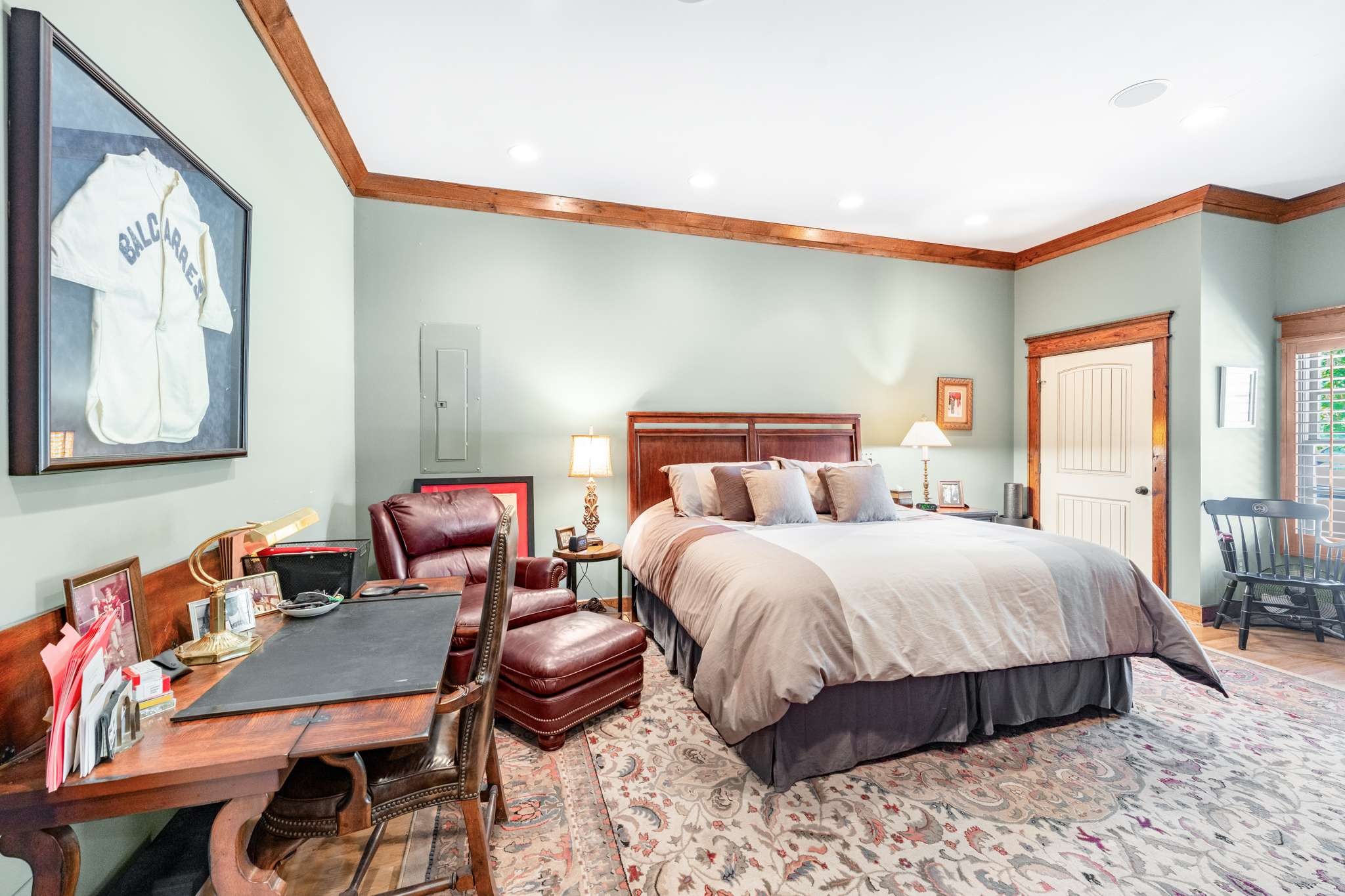 1257 Harris Hollow Road Charlotte, TN 37036 - Photo 23 of 53 a bedroom with a bed and wooden floor