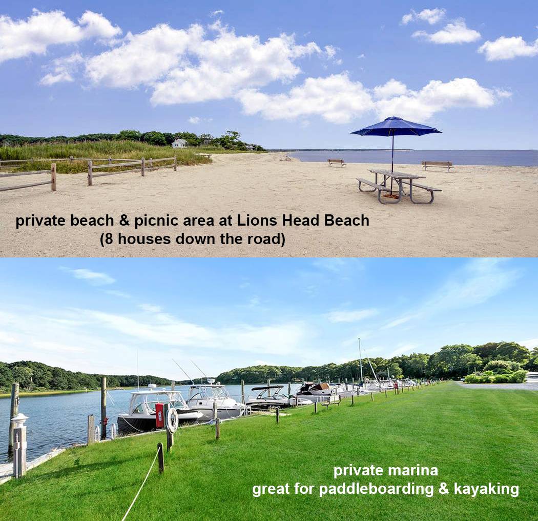 6 Bay Inlet Road East Hampton, NY 11937 - Photo 49 of 50 a view of a lake with houses in the back