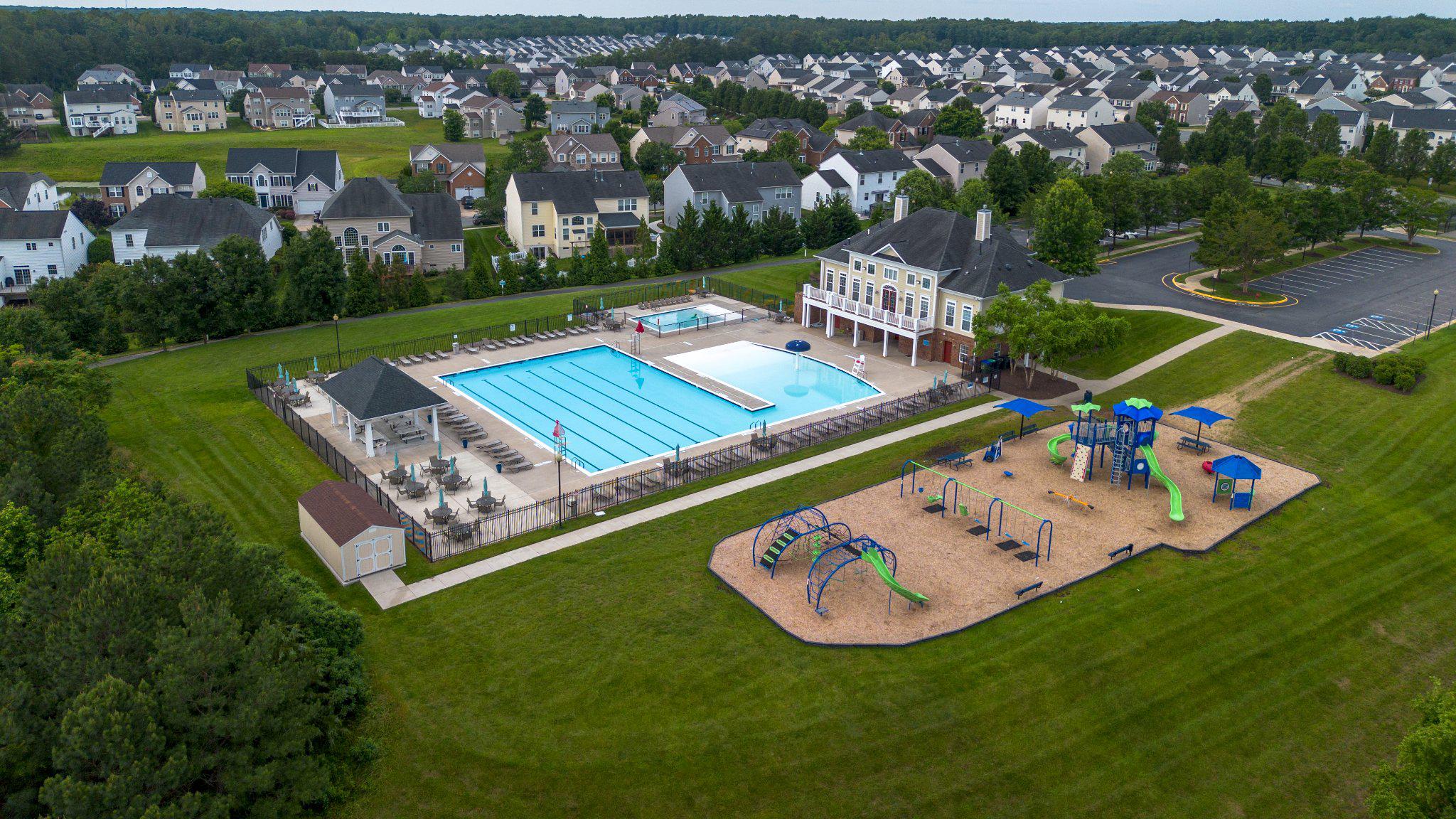9417 Reservoir Road Fredericksburg, VA 22407 - Photo 72 of 76 an aerial view of a play ground with lots of green space