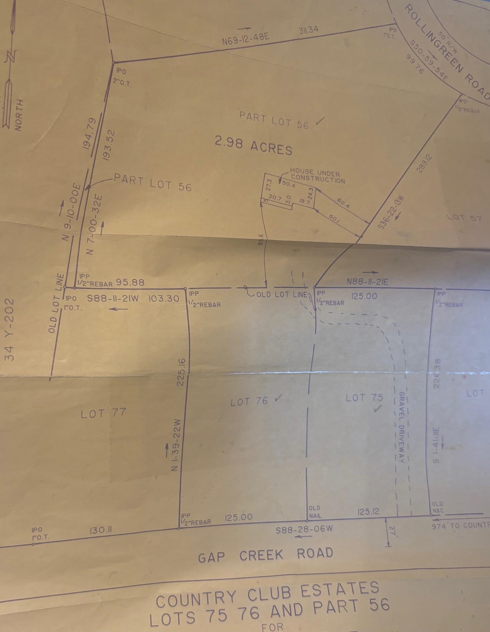 2120 Gap Creek Road Greer, SC 29651 - Photo 44 of 44 Plot Map- Lot 77