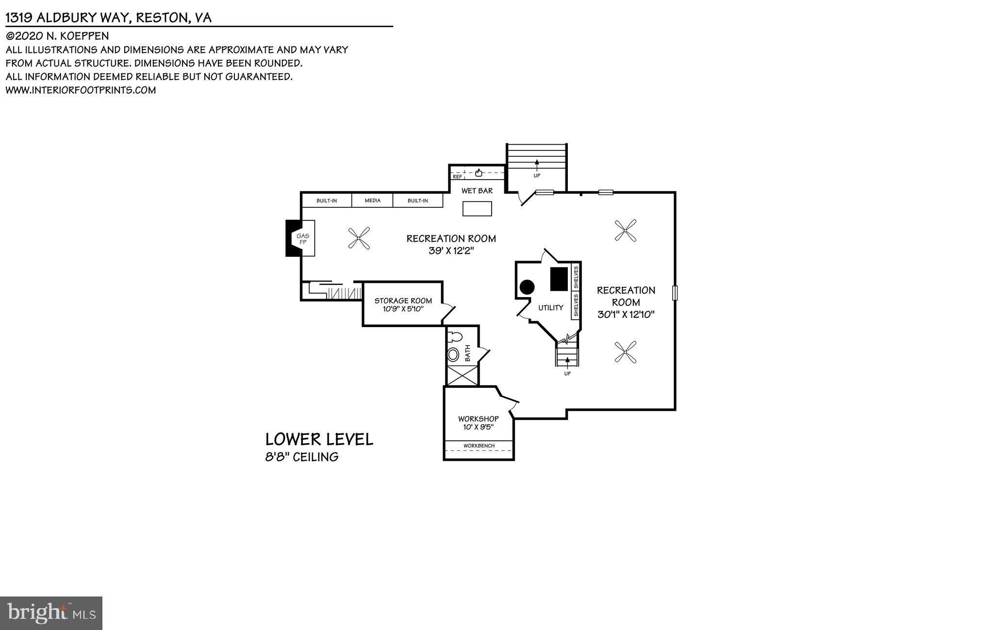 1319 Aldbury Way Reston, VA 20194 - Photo 78 of 78 lower level floor plans