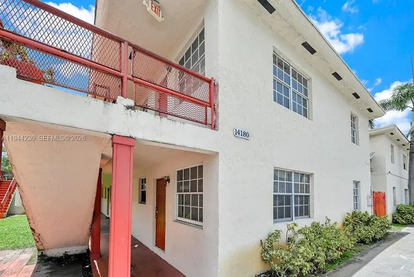 a view of a building with stairs