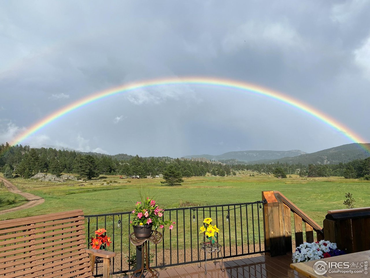 1448 Le Cook Road Allenspark, CO 80510 - Photo 24 of 39 a view of a lake with a big yard