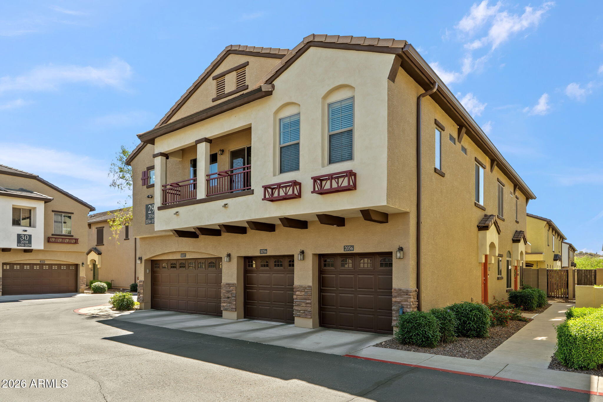 2725 East Mine Creek Road, Unit 2056 Phoenix, AZ 85024 - Photo 4 of 28 Front of unit. Single Car on Right!