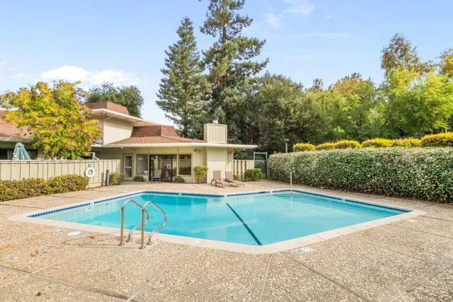 a view of an outdoor space and a yard