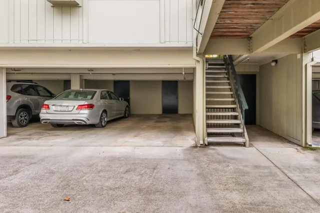 a view of a road with a yard