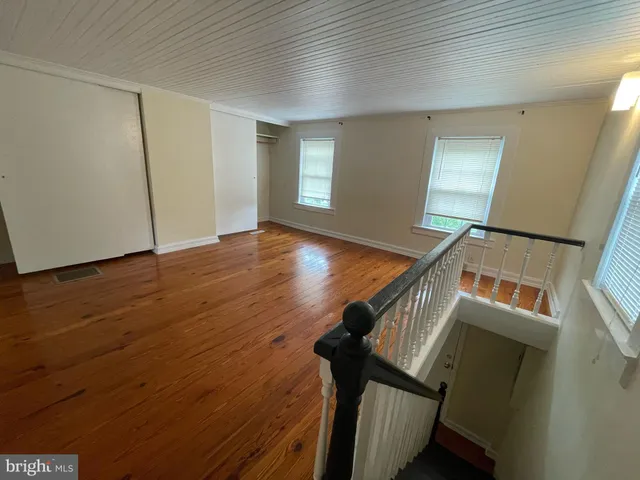 a view of an entryway with a window