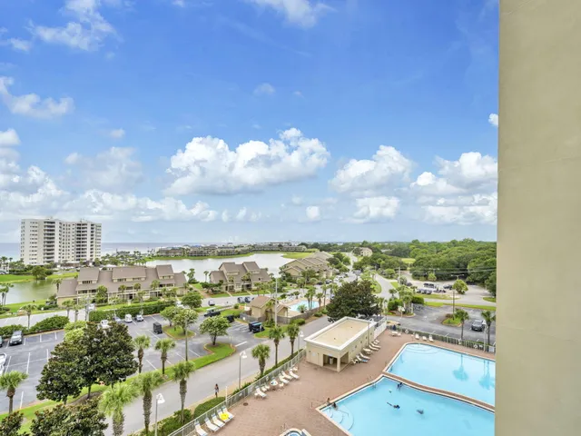 a view of lake with city view