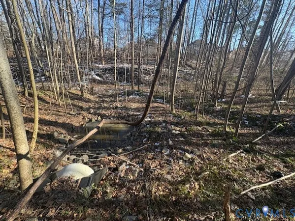 a backyard of a building