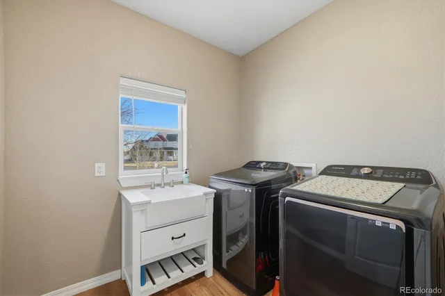 an aerial view of a parking space