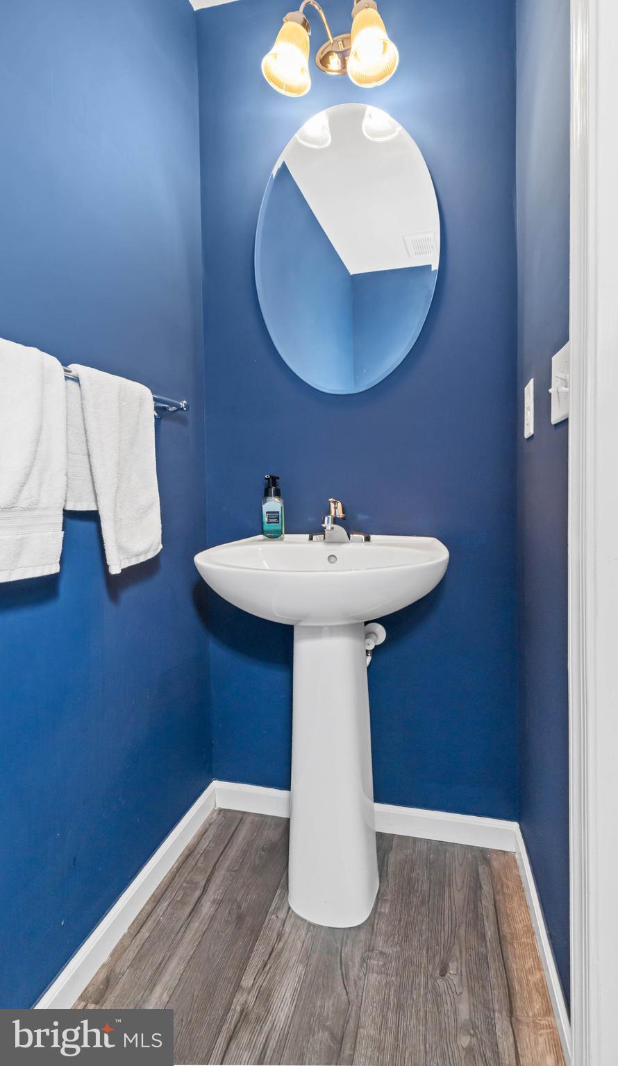 141 Wye Oak Drive Townsend, DE 19734 - Photo 14 of 32 a bathroom with a sink a mirror and vanity