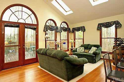 Family Room looking out on backyard