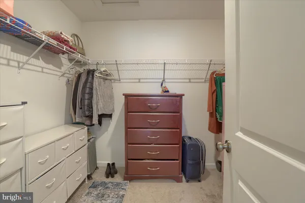 a view of a walk in closet