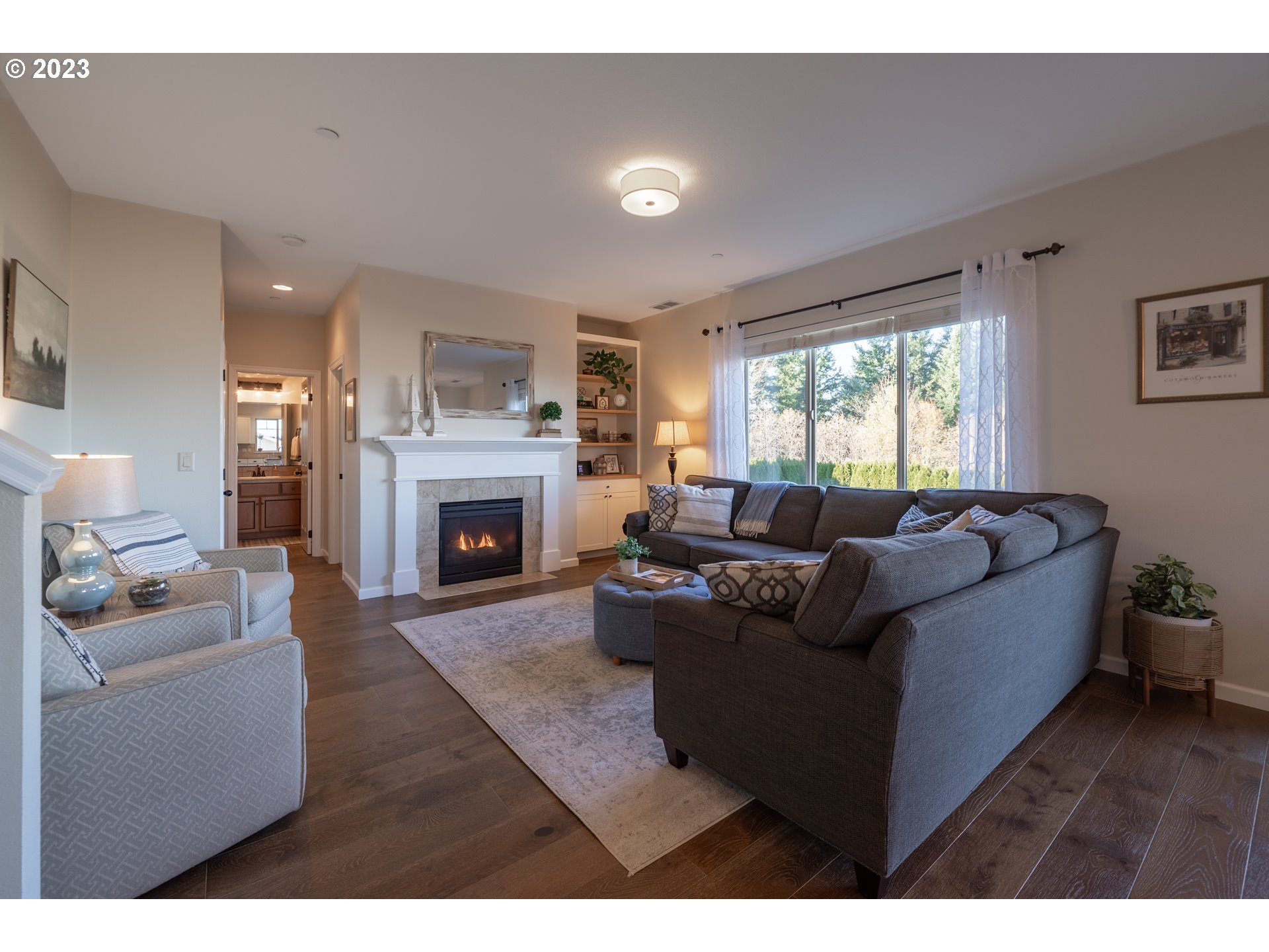 2909 Northwest Hill Street Camas, WA 98607 - Photo 13 of 42 a living room with furniture and a fireplace