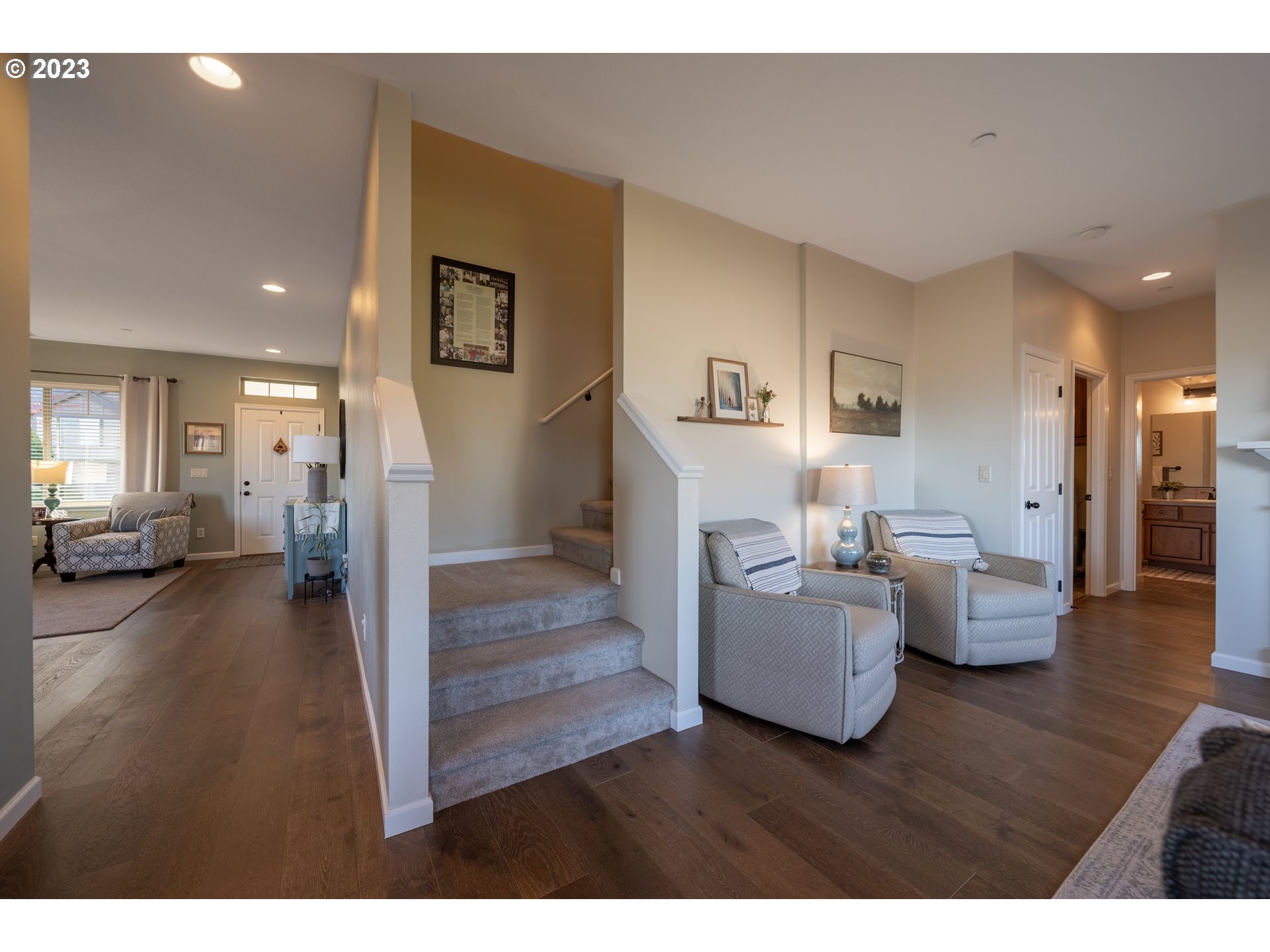 2909 Northwest Hill Street Camas, WA 98607 - Photo 15 of 42 a living room with furniture and a wooden floor