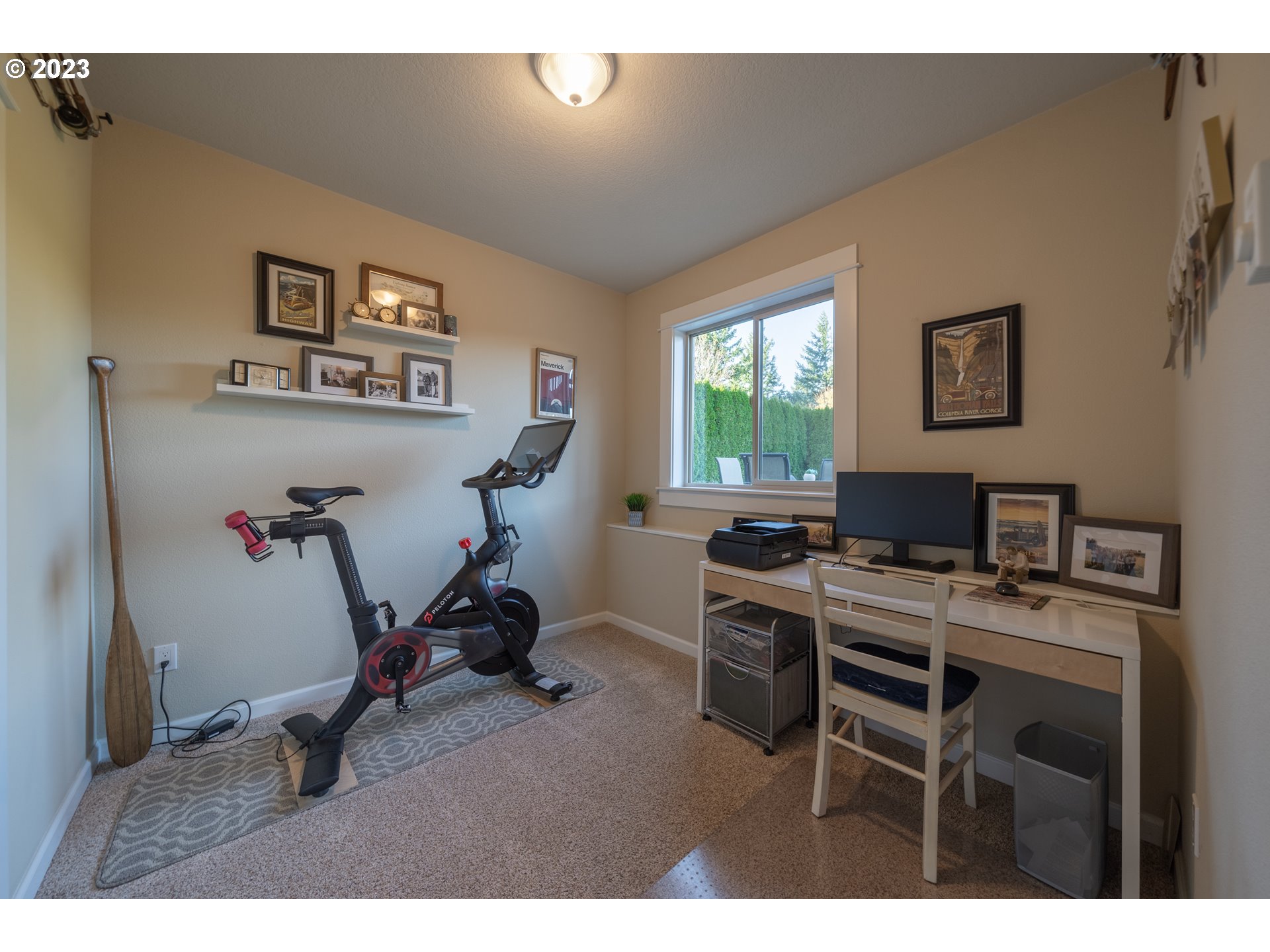 2909 Northwest Hill Street Camas, WA 98607 - Photo 22 of 42 a view of a workspace with furniture and a window