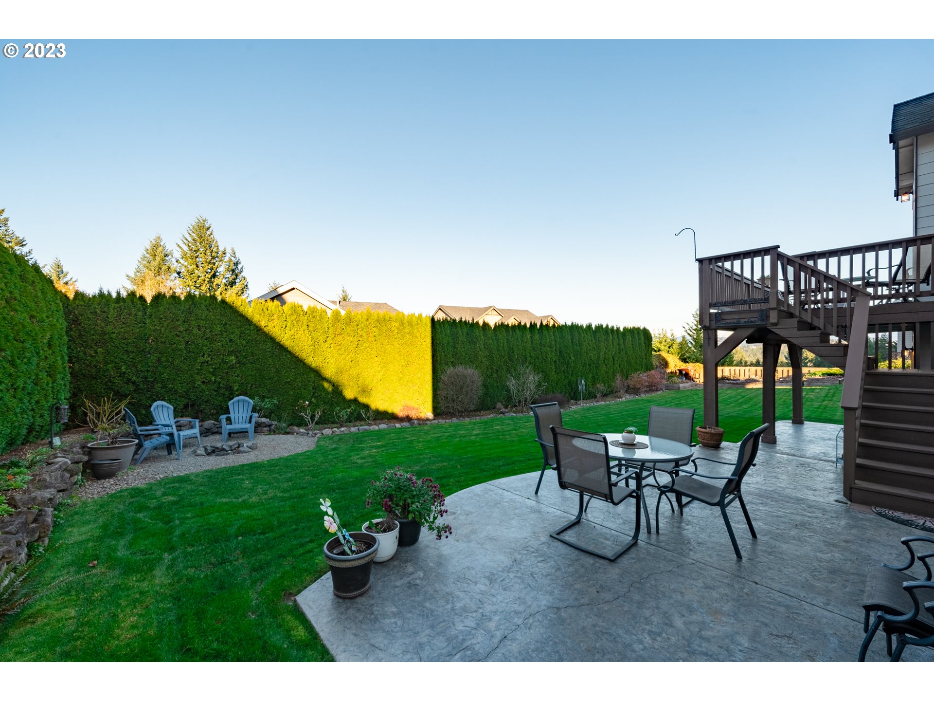 2909 Northwest Hill Street Camas, WA 98607 - Photo 37 of 42 a backyard of a house with outdoor seating