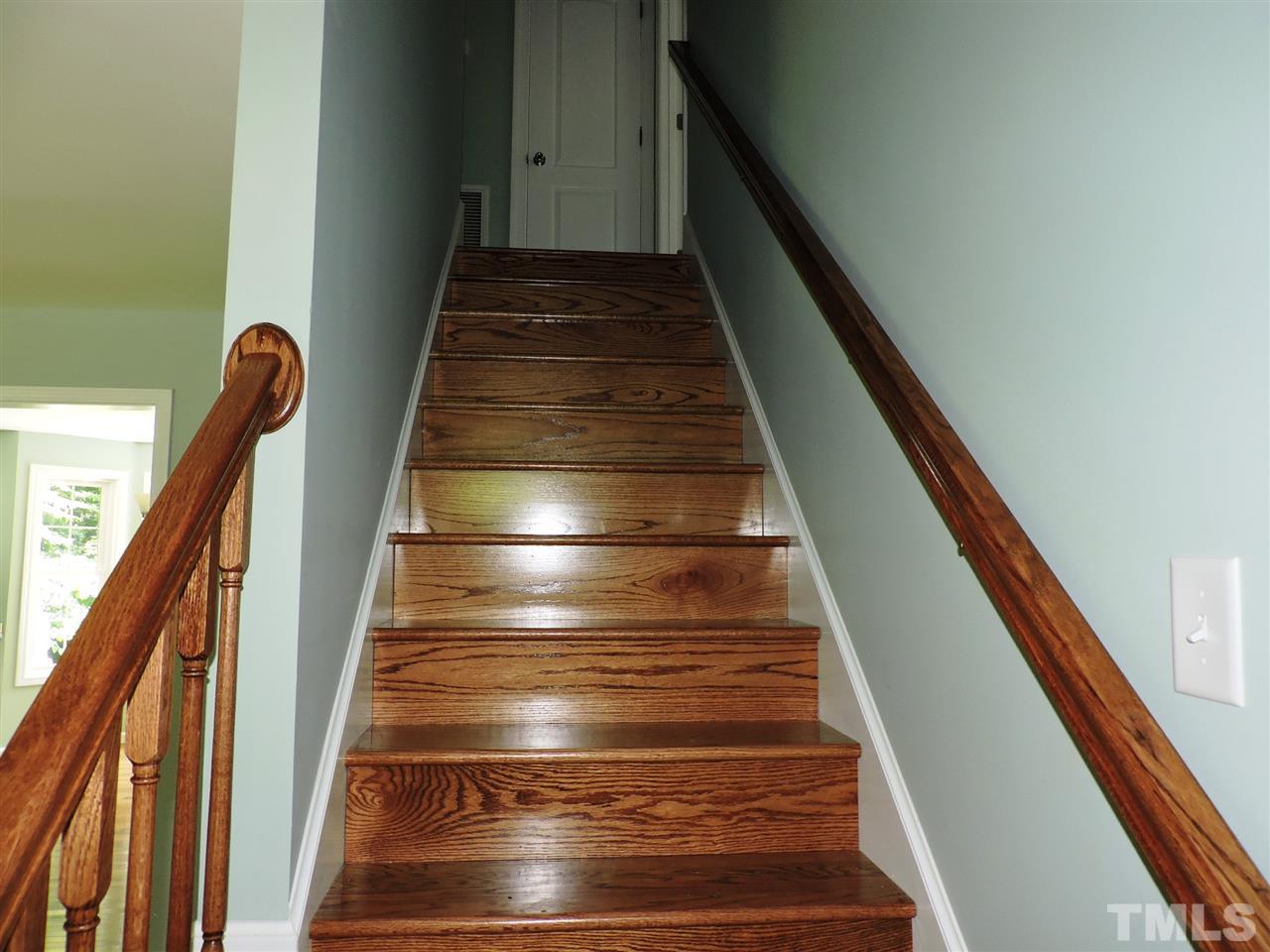602 East Stagecoach Road Mebane, NC 27302 - Photo 11 of 20 Staircase is hardwoods. There is no carpet in this home.