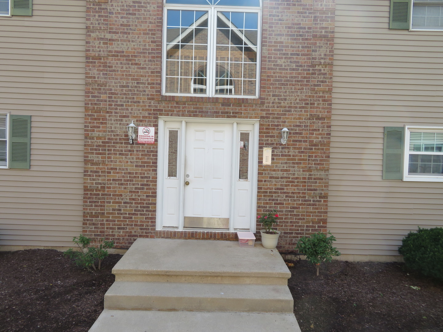 a front view of a house