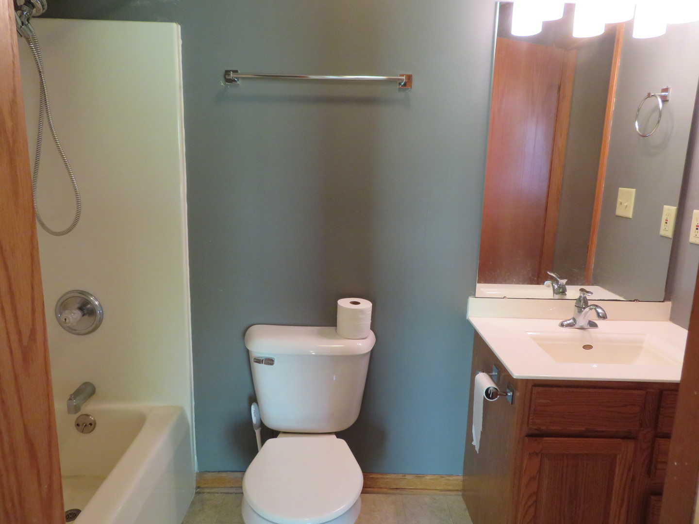 440 South Peace Road, Unit 440 Sycamore, IL 60178 - Photo 11 of 19 a bathroom with a toilet sink shower and mirror
