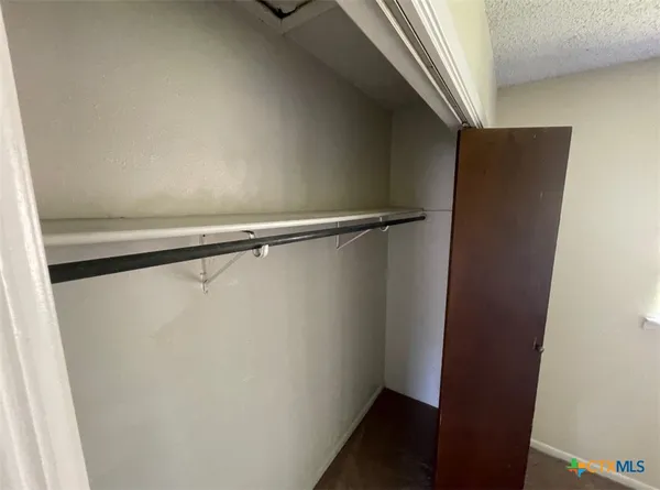 a close view of closet