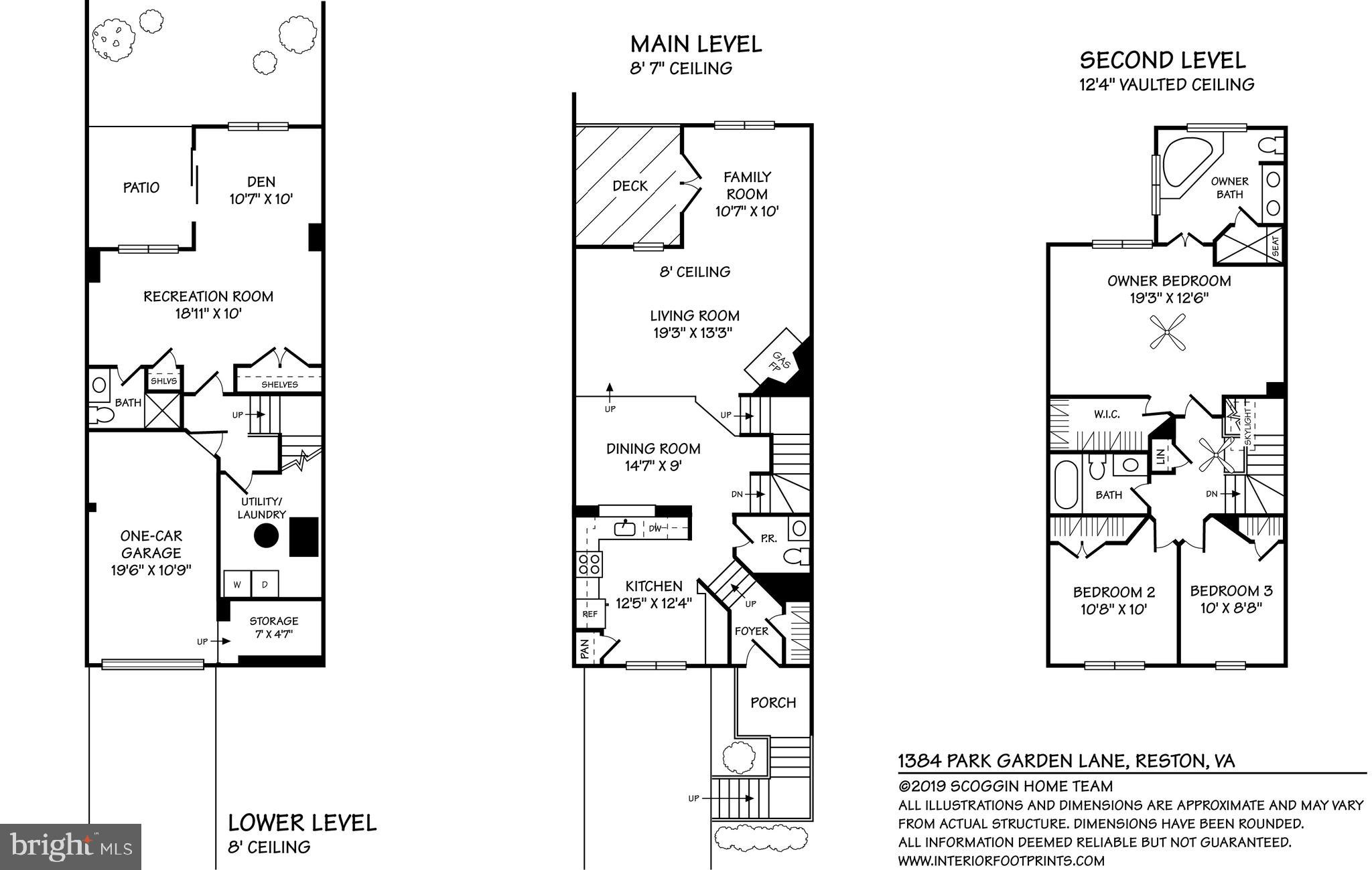 1384 Park Garden Lane Reston, VA 20194 - Photo 38 of 38 Here is a floor plan with measurements.
