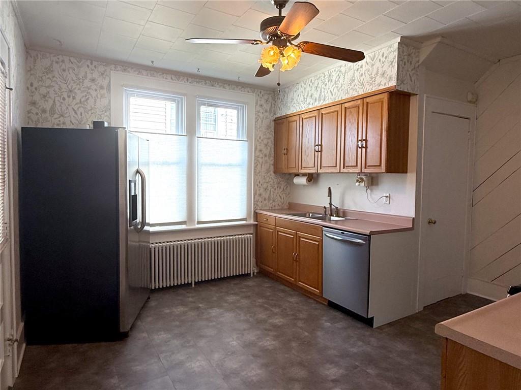 129 Missoura Street Somerset, PA 15501 - Photo 18 of 50 a kitchen with granite countertop a sink cabinets and window