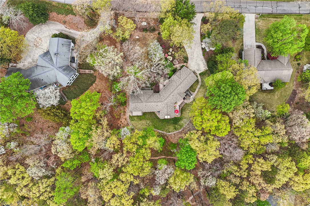 120 Beacon Ridge Circle Salem, SC 29676 - Photo 46 of 49 This aerial perspective showcases a private residence nestled amidst verdant landscaping.