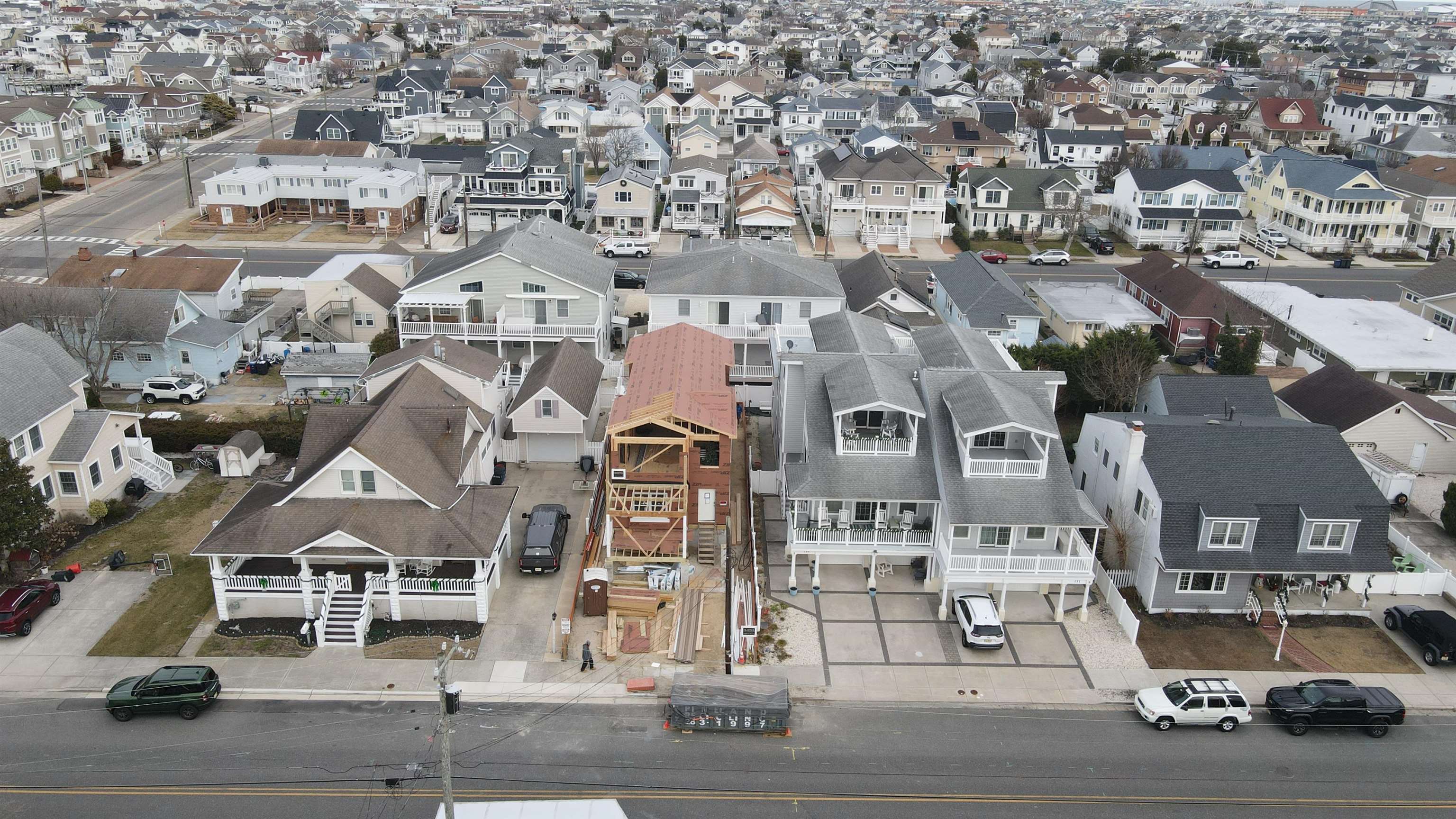 135 West Sweetbriar Road Wildwood Crest, NJ 08260 - Photo 4 of 17 an aerial view of residential houses with parking