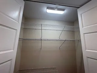 a view of a room with an empty space