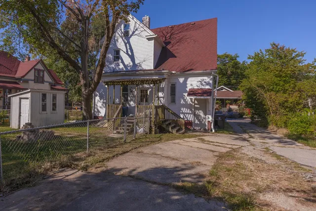 a view of a house with a patio