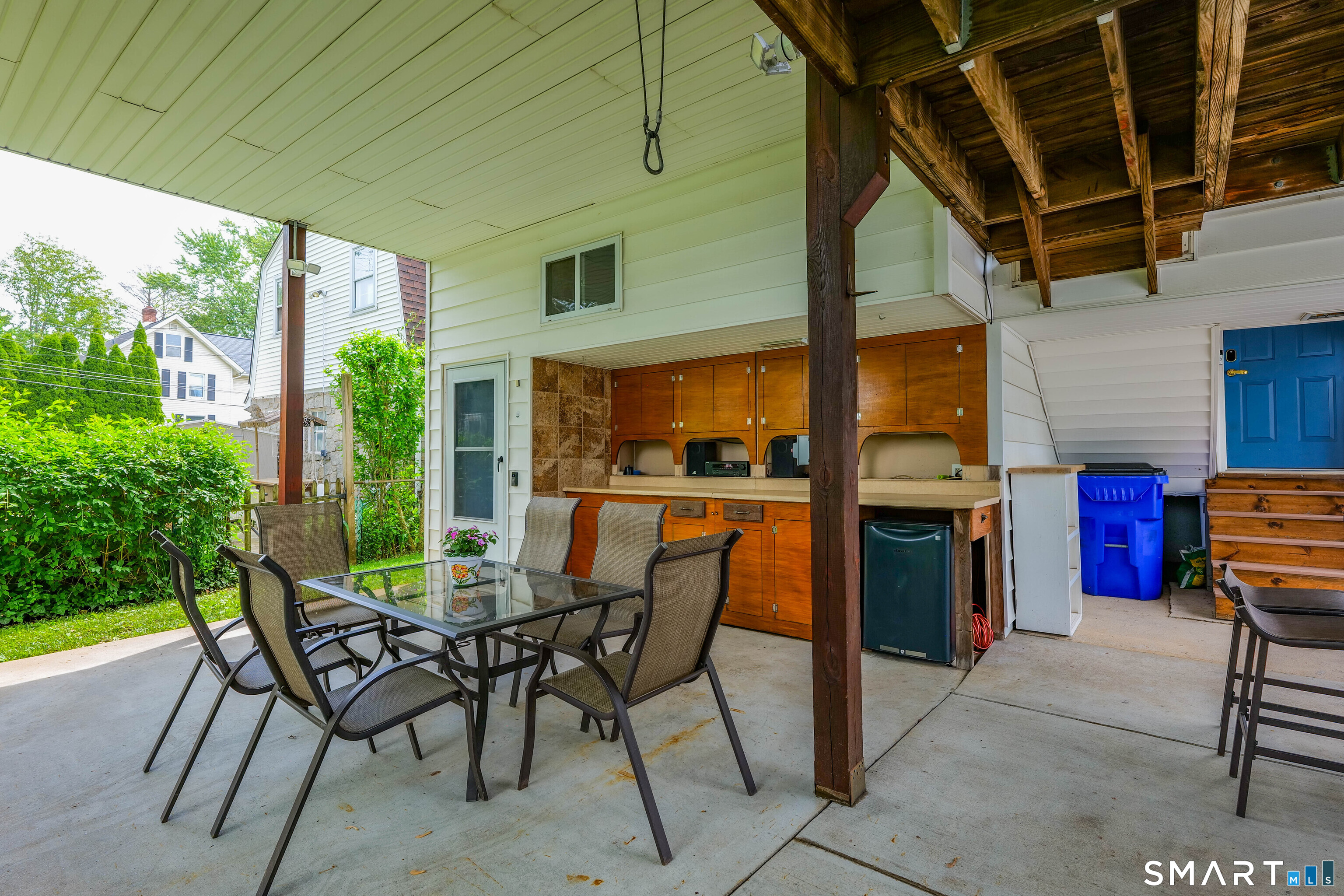 172 Nott Street Wethersfield, CT 06109 - Photo 30 of 35 covered patio and kitchen area
