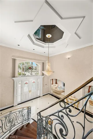 a living room with furniture and a couch