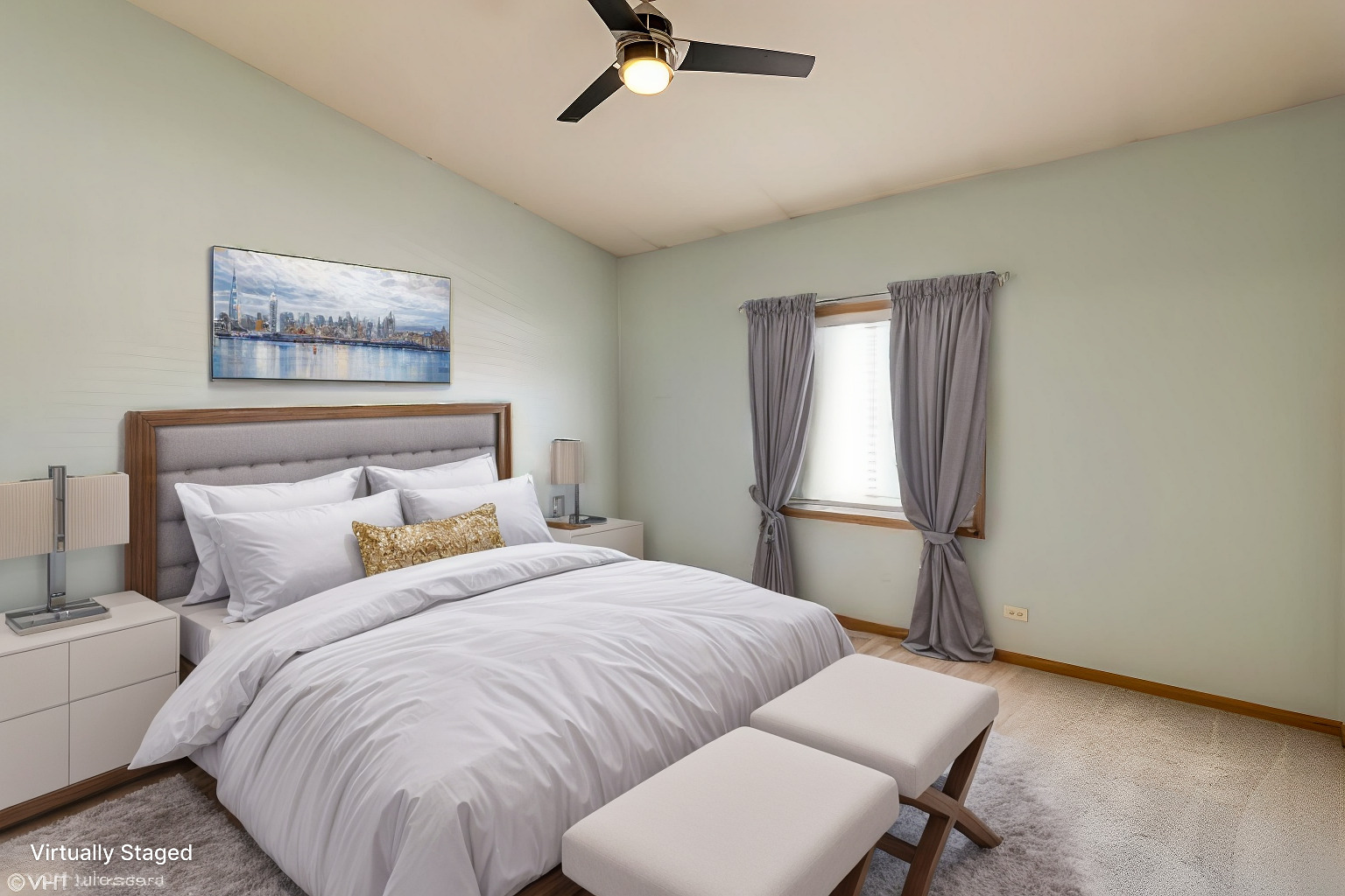 1326 Dancing Bear Lane Elgin, IL 60120 - Photo 16 of 28 a bedroom with a bed and a chair