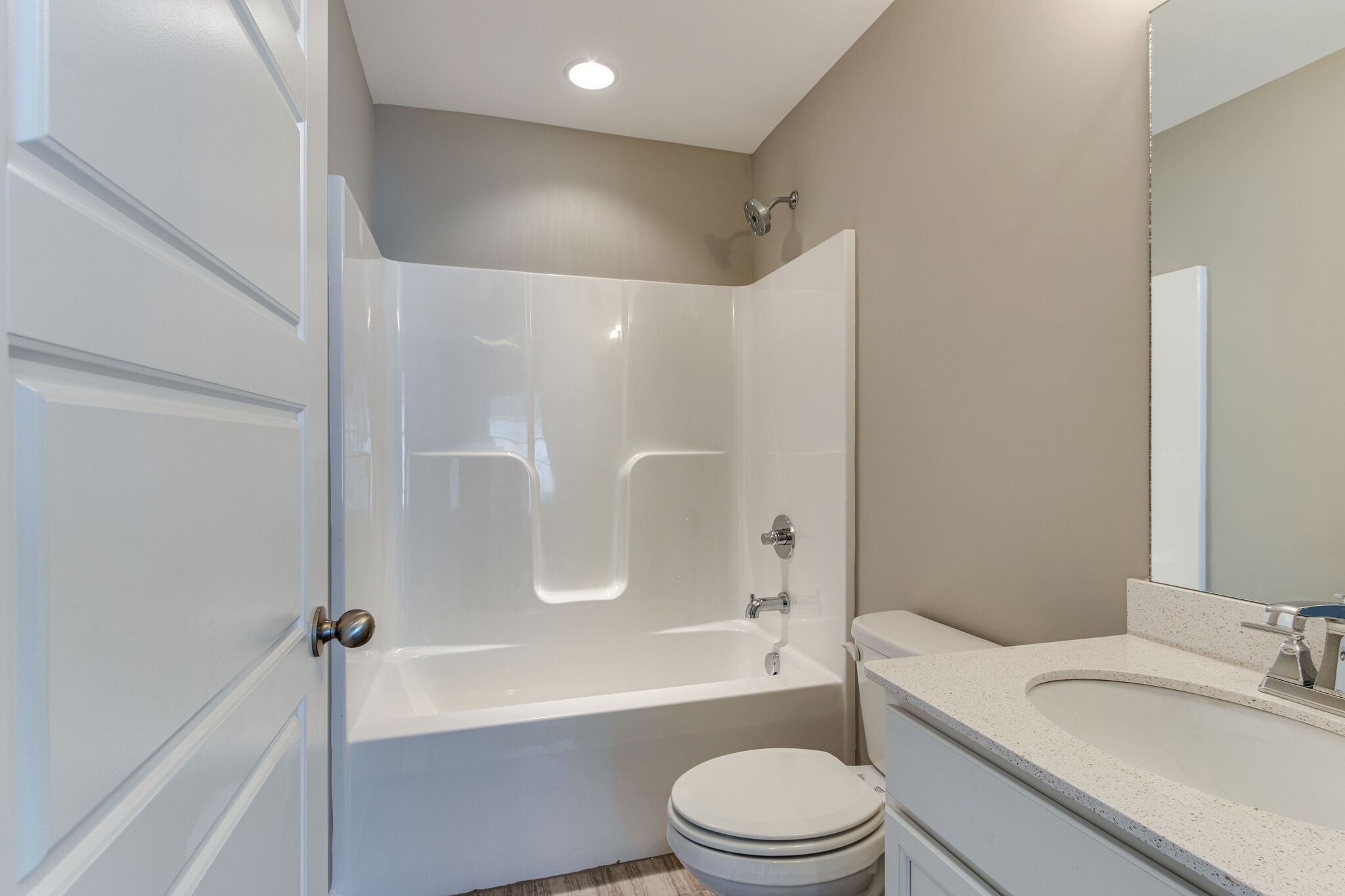 3524 Learning Lane Murfreesboro, TN 37128 - Photo 12 of 14 a bathroom with a granite countertop bathtub shower sink mirror vanity and toilet