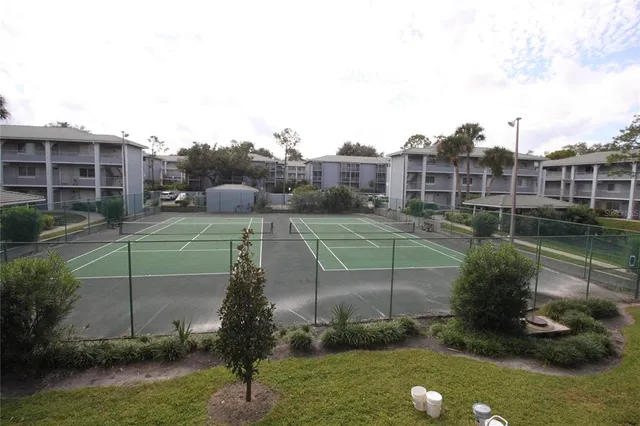 a view of a tennis court