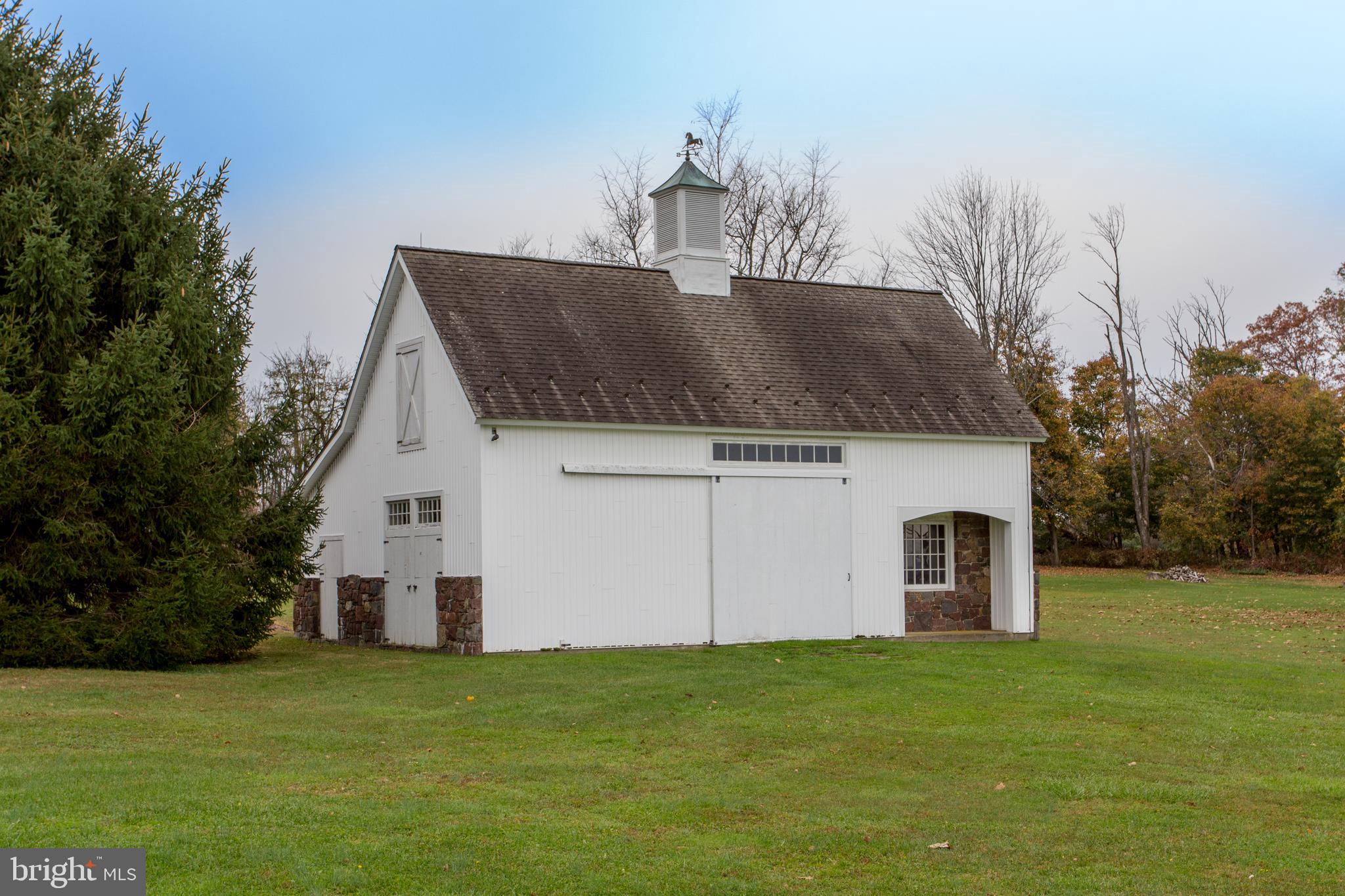 Barn with horse stalls