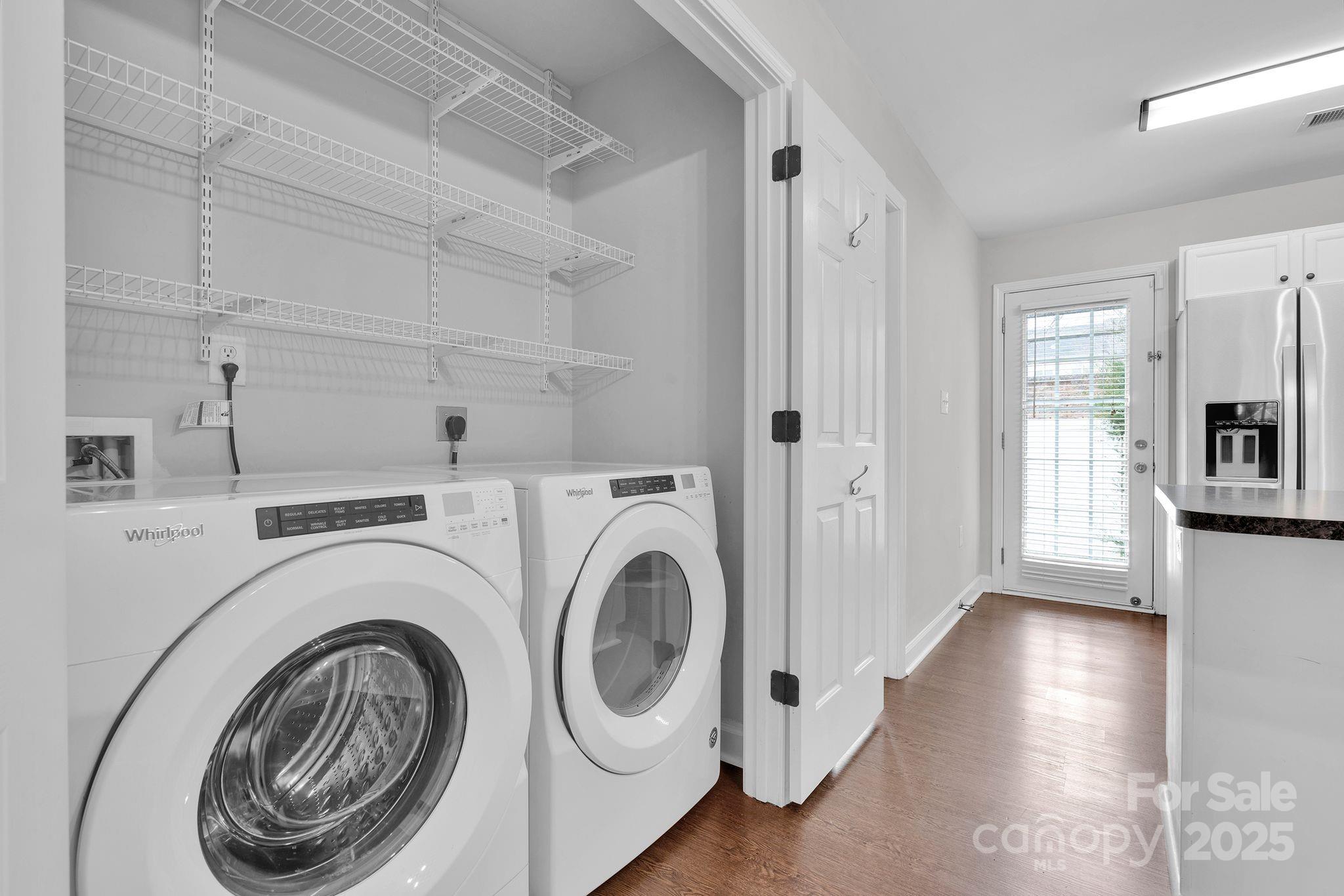 743 Waterfall Way Clover, SC 29710 - Photo 18 of 20 a view of a hallway with washer and dryer