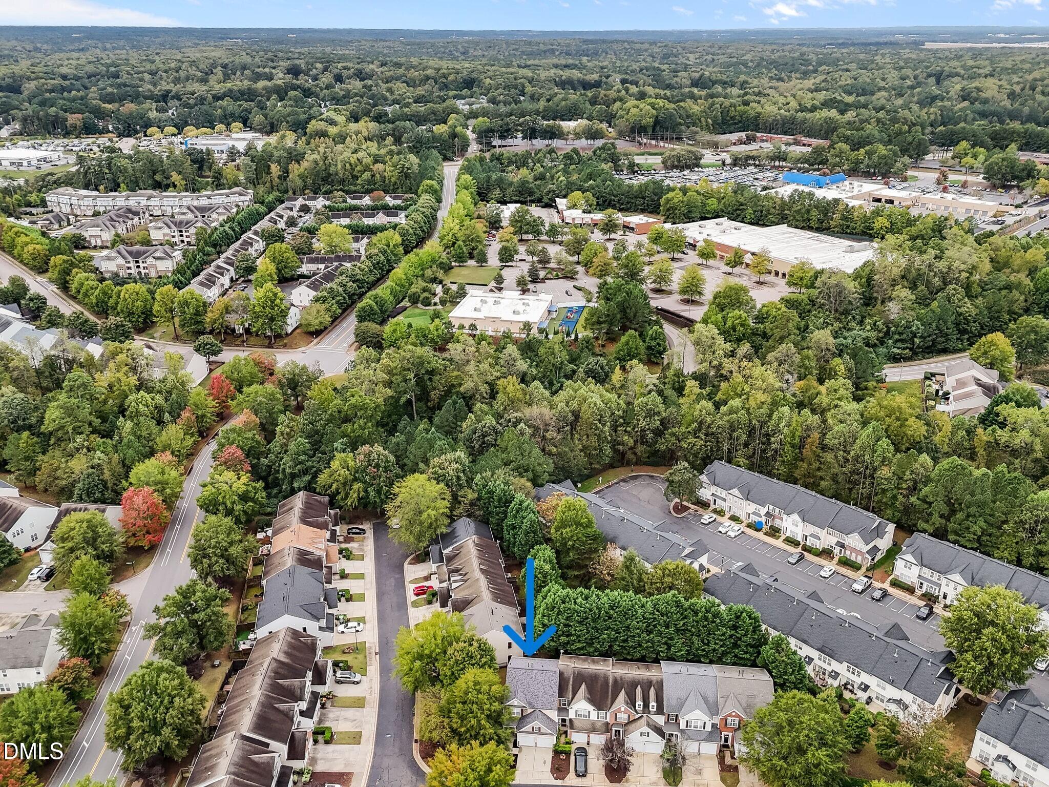 7805 Jeffrey Alan Court Raleigh, NC 27613 - Photo 37 of 46 an aerial view of residential houses with outdoor space