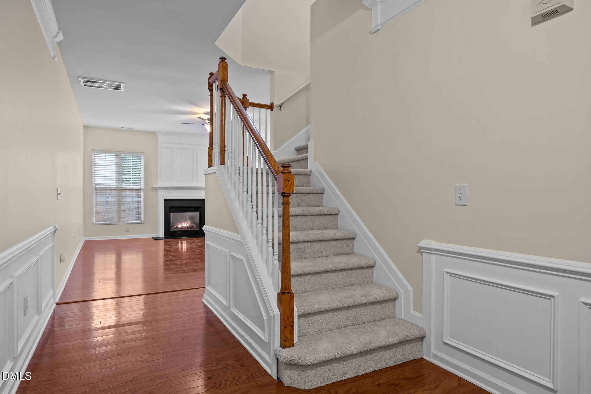 7805 Jeffrey Alan Court Raleigh, NC 27613 - Photo 6 of 46 a view of entryway and hall with wooden floor