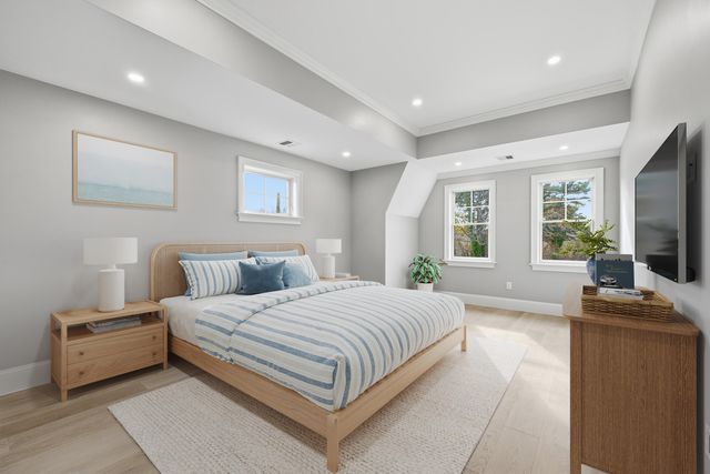 a view of a wooden deck